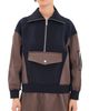 3.1 Phillip Lim 3.1 Phillip Lim French Terry Nylon Combo Utility Dress Midnight/Espresso - 1