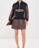 3.1 Phillip Lim 3.1 Phillip Lim French Terry Nylon Combo Utility Dress Midnight/Espresso - 5