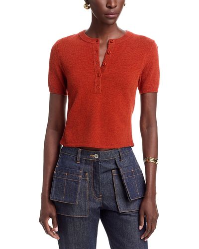 3.1 Phillip Lim 3.1 Phillip Lim Henley Short Sleeve Sweater