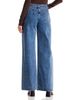 3.1 Phillip Lim 3.1 Phillip Lim High Rise Wide Leg Belted Jeans in Blue - 2