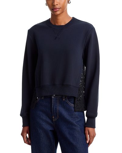 3.1 Phillip Lim 3.1 Phillip Lim Lace Back French Terry Sweatshirt