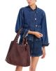 3.1 Phillip Lim 3.1 Phillip Lim Large Washed Denim Market Tote Bag - 2