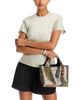 3.1 Phillip Lim 3.1 Phillip Lim Mini Tiger Print Canvas Market Tote Bag - 2