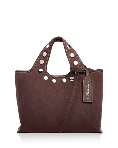 3.1 Phillip Lim 3.1 Phillip Lim Mini Washed Denim Market Tote Bag