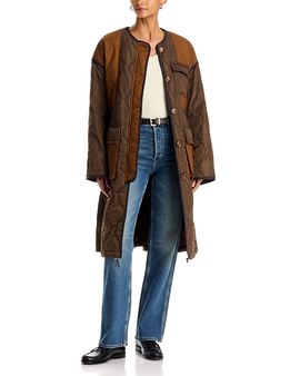3.1 Phillip Lim 3.1 Phillip Lim Mixed Media Quilted Coat