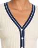 3.1 Phillip Lim 3.1 Phillip Lim Textured Rib Wide V Neck Cardigan - 4