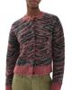 3.1 Phillip Lim 3.1 Phillip Lim Tiger Print Crew Neck Cardigan Sable Multi - 1