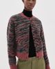 3.1 Phillip Lim 3.1 Phillip Lim Tiger Print Crew Neck Cardigan Sable Multi - 2