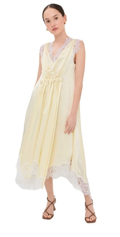 3.1 Phillip Lim 3.1 Phillip Lim V-Neck Midi Dress Yuzu