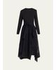 3.1 Phillip Lim Combo Long-Sleeve T-Shirt & Organza Midi Dress - 1