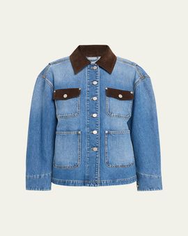 3.1 Phillip Lim Denim & Corduroy Chore Jacket