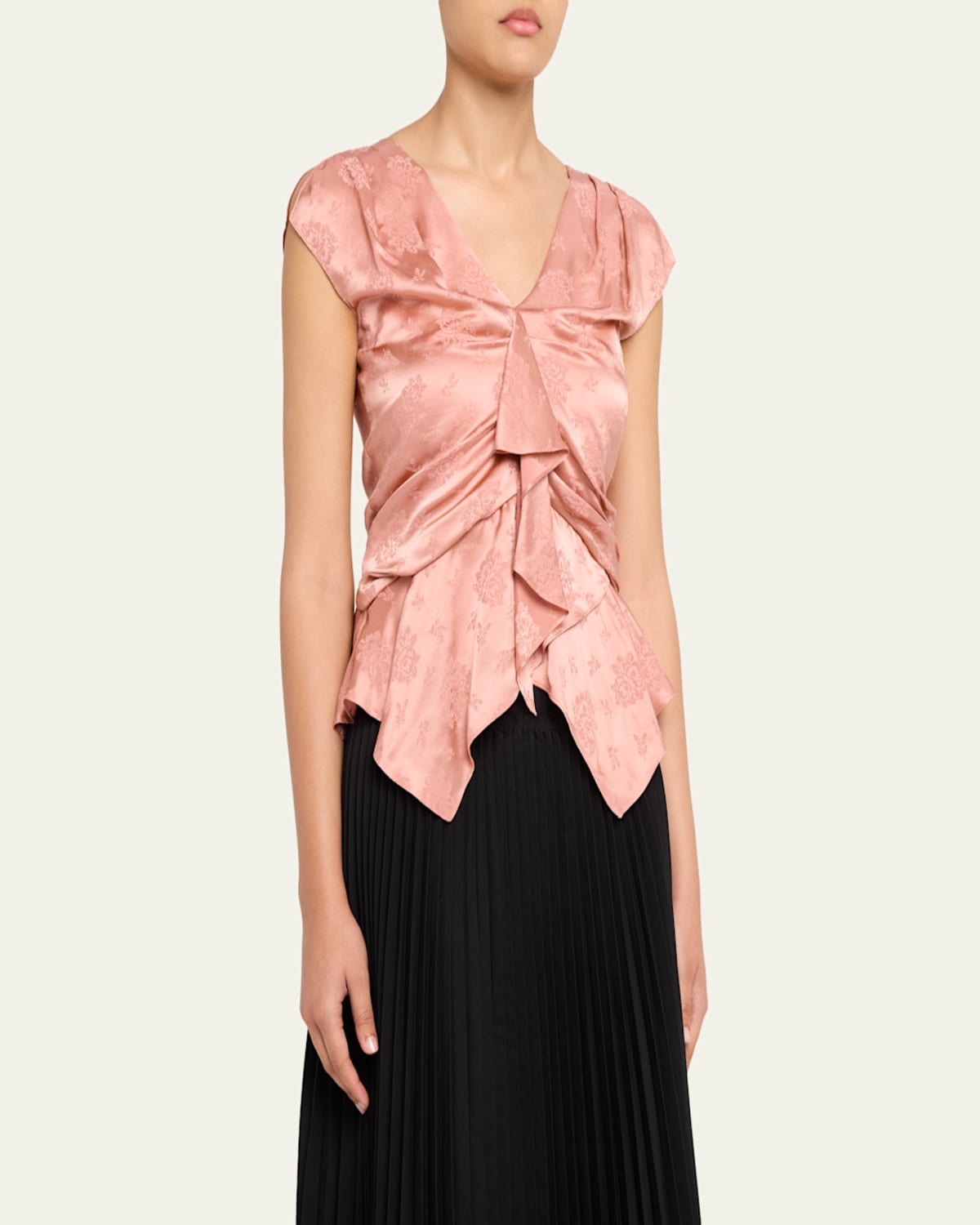 3.1 Phillip Lim - Floral Silk Draped Top