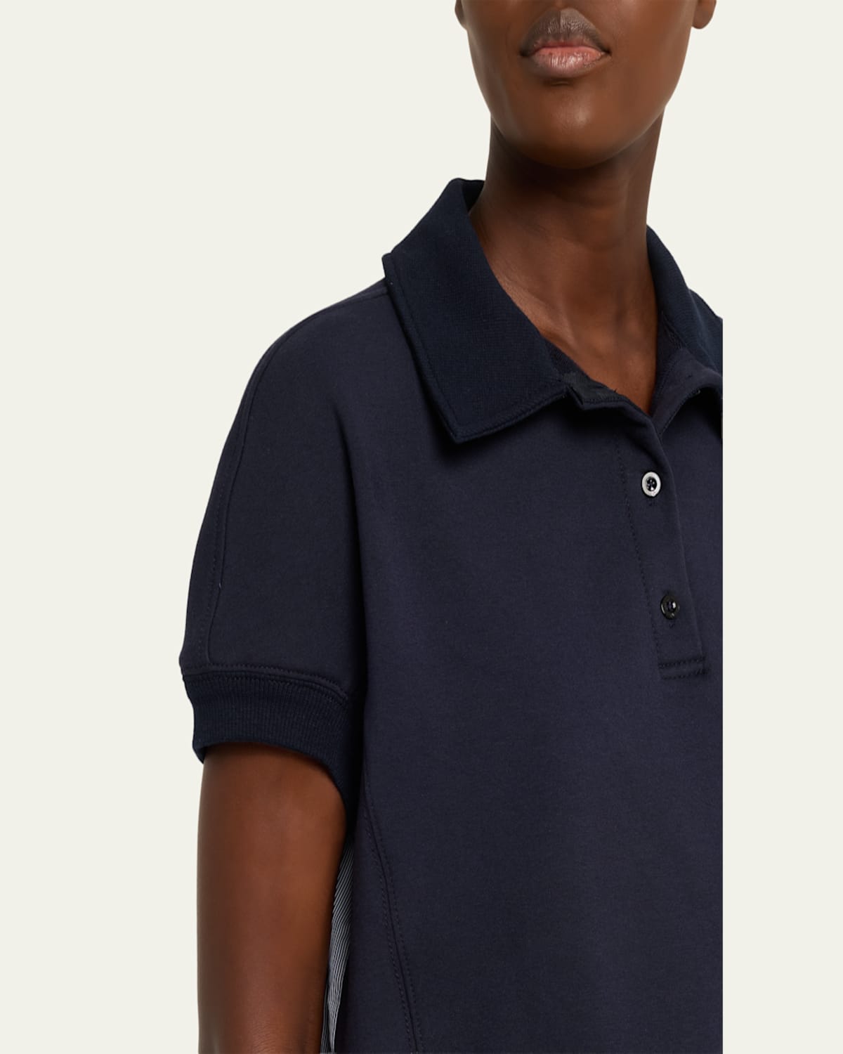 3.1 Phillip Lim - Mixed Media Polo Top