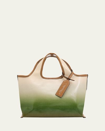 3.1 Phillip Lim Ombre Coated Canvas Mini Market Tote Bag