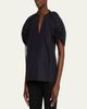 3.1 Phillip Lim Ruched Sleeve V-Neck Blouse - 5