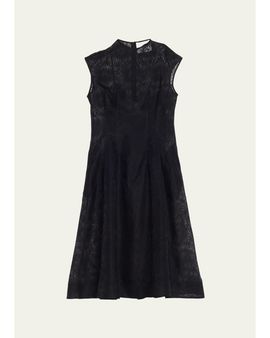3.1 Phillip Lim Sleeveless Organza Fil Coupé Midi Dress