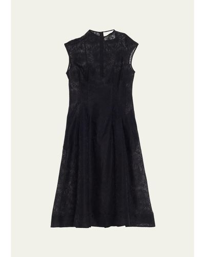 3.1 Phillip Lim Sleeveless Organza Fil Coupé Midi Dress