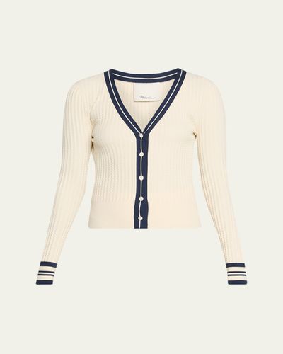 3.1 Phillip Lim Textured Rib V-Neck Cardigan