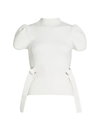 3.1 Phillip Lim Women's Compact Rib-Knit Tulip Top