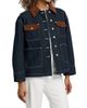 3.1 Phillip Lim Women's Contrast Corduroy-Trim Denim Chore Jacket - 4