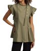 3.1 Phillip Lim Women's Cotton Poplin Button-Front Blouse - 3