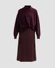 3.1 Phillip Lim Women's Mixed-Media Wool-Blend Midi Dress - 1