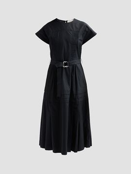 3.1 Phillip Lim Women's Pleated Cotton Poplin Midi Dress
