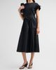 3.1 Phillip Lim Women's Pleated Cotton Poplin Midi Dress - 4