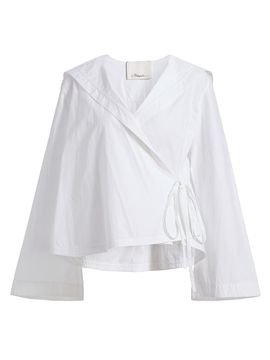 3.1 Phillip Lim Women's Sailor Cotton Wrap Shirt
