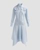 3.1 Phillip Lim Women's Striped Cotton Poplin Handkerchief Midi Shirtdress - 1