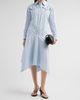 3.1 Phillip Lim Women's Striped Cotton Poplin Handkerchief Midi Shirtdress - 2