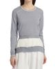 3.1 Phillip Lim Women's Tie-Back Chiffon Crewneck Sweatshirt - 3