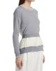 3.1 Phillip Lim Women's Tie-Back Chiffon Crewneck Sweatshirt - 4