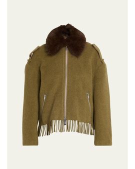3.1 Phillip Lim Wool-Blend Scarf-Hem Jacket