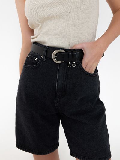 320SHOWROOM 2 Key Ring Eco Leather Logo Belt