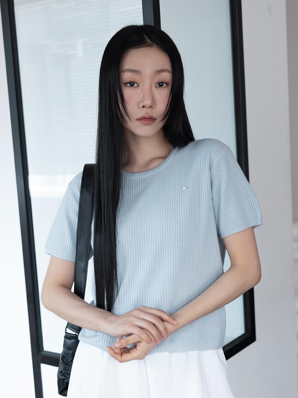 3.3 FIELDTRIP AIRY BOLD HALF KNIT T-SHIRT [3COLOR]