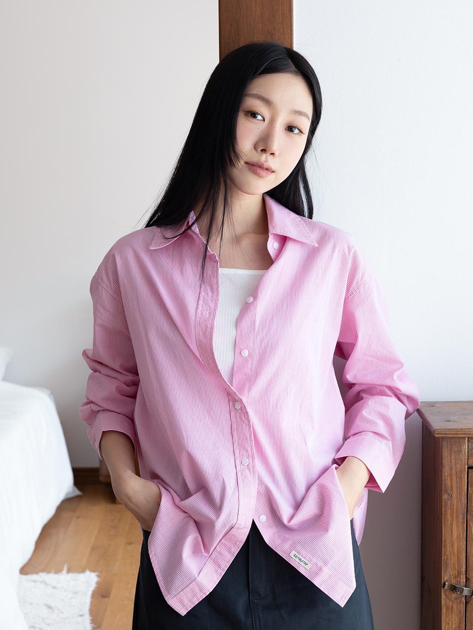 3.3 FIELDTRIP CLEAN STRIPE COLLAR SHIRT (2COLOR)
