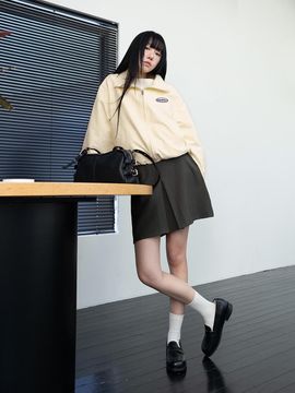 3.3 FIELDTRIP FRONT-LINE TAILORED MINI SKIRT (2COLOR)