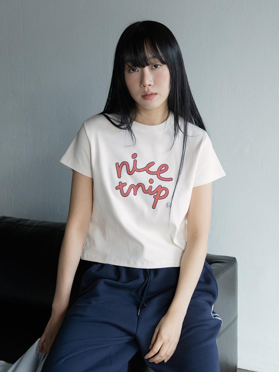3.3 FIELDTRIP NICE TRIP ROUND T-SHIRT (2COLOR)