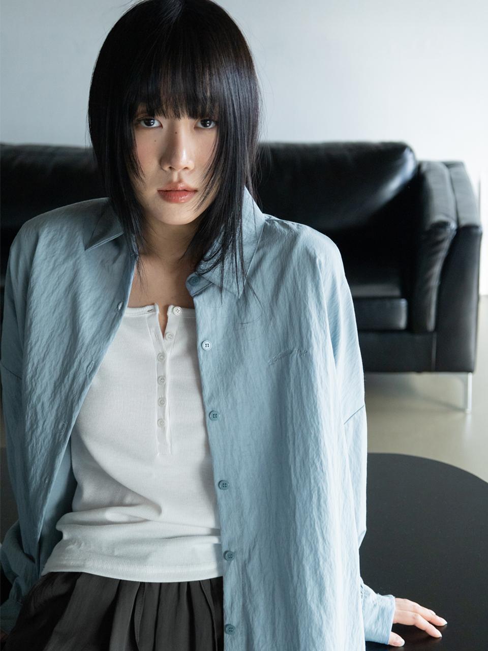3.3 FIELDTRIP Overfit Embroidered Shirt [2COLOR]
