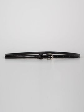 38comeoncommon 10mm Volume Eco Leather Belt (Silver)