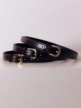 38comeoncommon 25mm Basic Eco Leather Belt (Brown)
