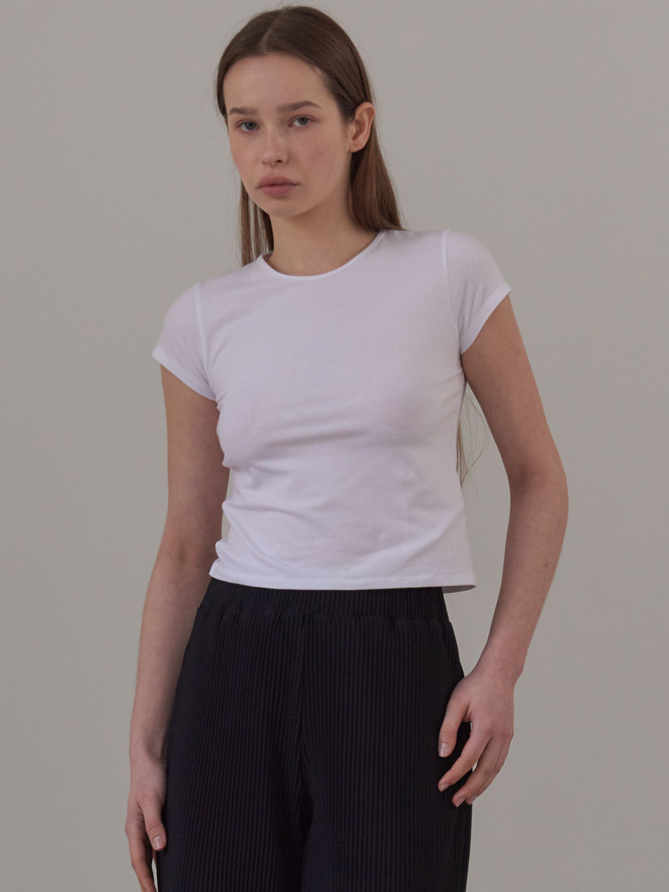 38comeoncommon Cap Sleeve T-Shirts_White