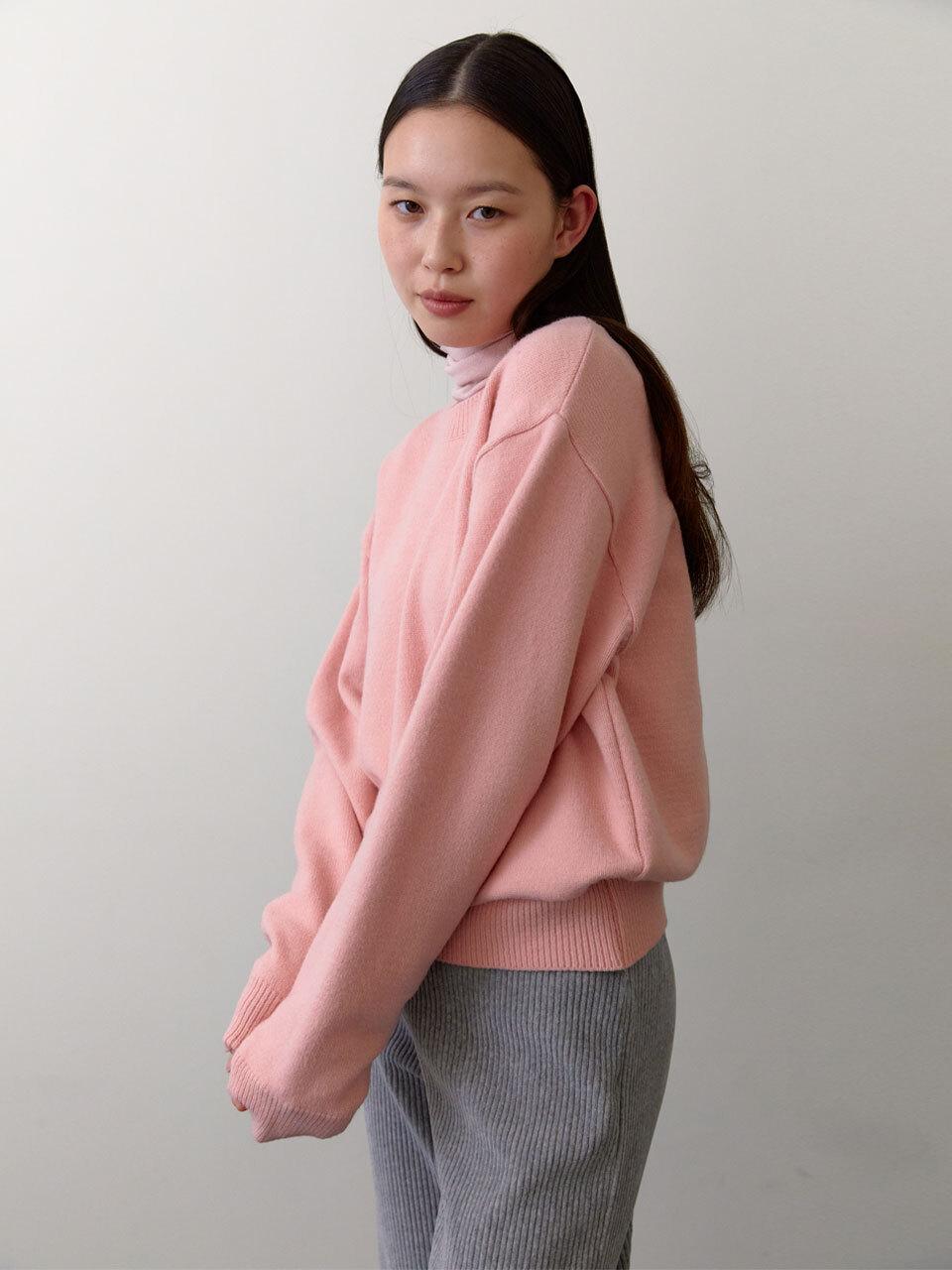 38comeoncommon Classic Crewneck knit (Light pink)