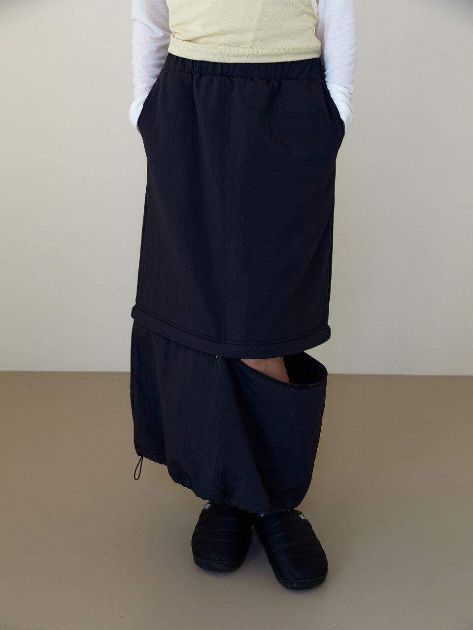 38comeoncommon Padded detachable skirt (Charcoal)