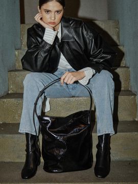 3reminds Recycle Leather 2-Way Bucket Bag (T31P)