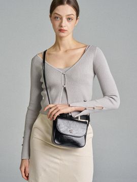 3reminds TRM Recycle Leather Flap Mini Cross Bag (T49P)
