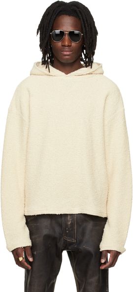 424 424 Beige Dropped Shoulder Hoodie