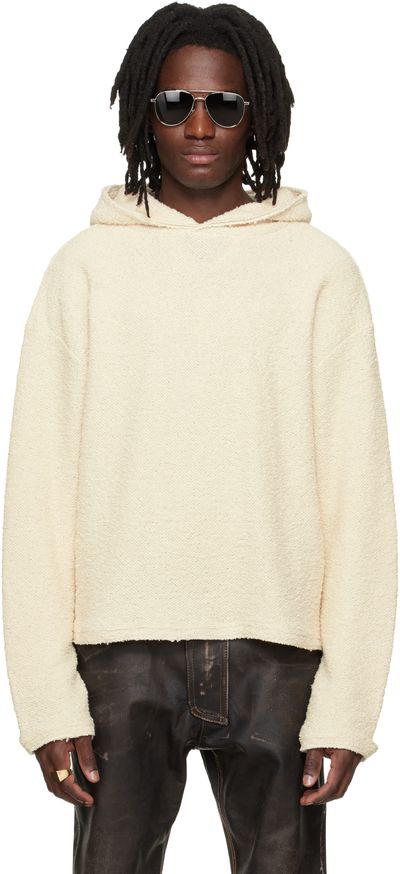 424 424 Beige Dropped Shoulder Hoodie