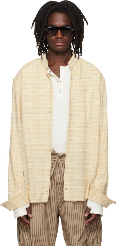 424 424 Beige Flannel Shirt